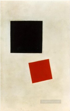  Malevich Pintura Art%C3%ADstica - cuadrado negro y cuadrado rojo 1915 Kazimir Malevich
